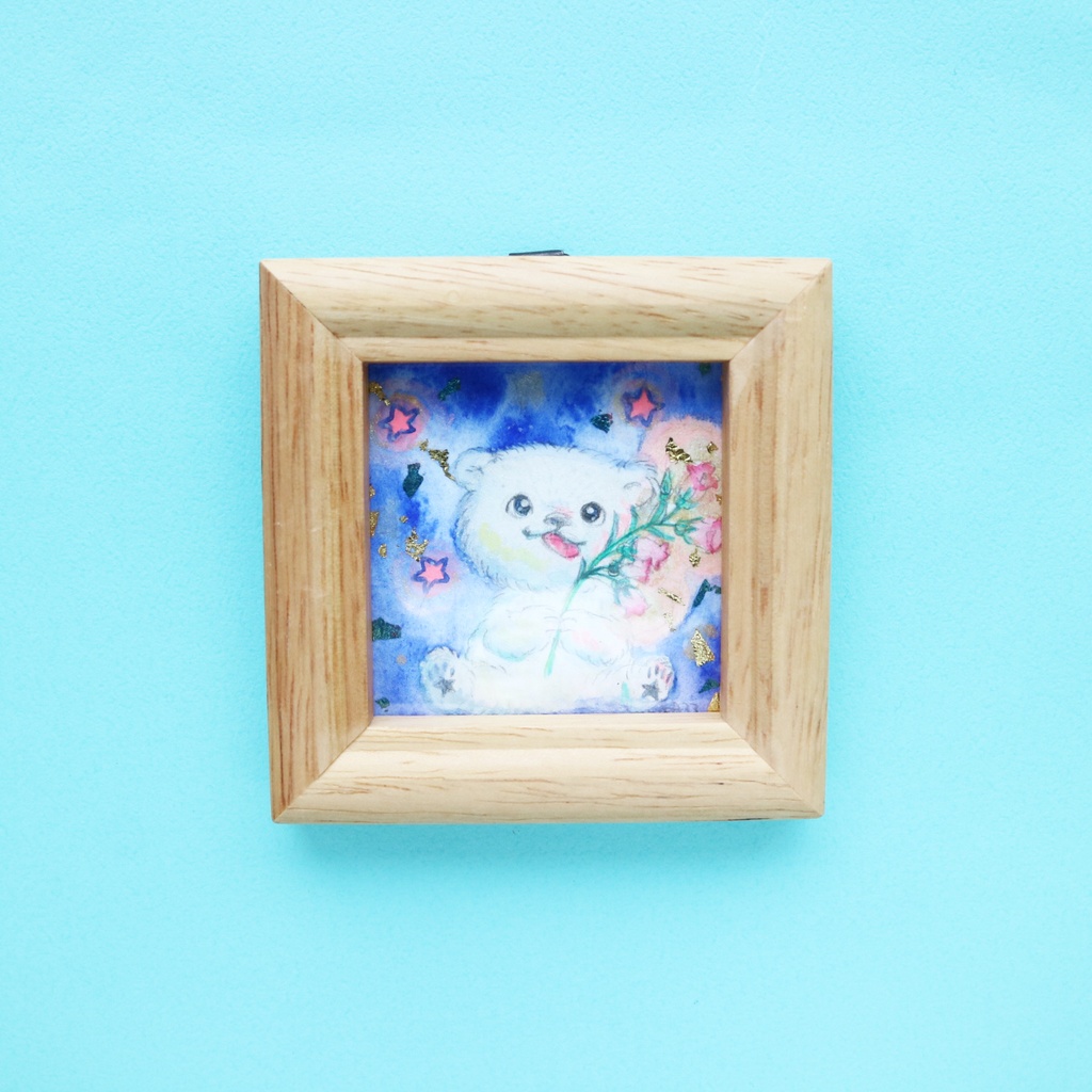 「カンパニュラ・ランプB」こぐまちゃん水彩原画