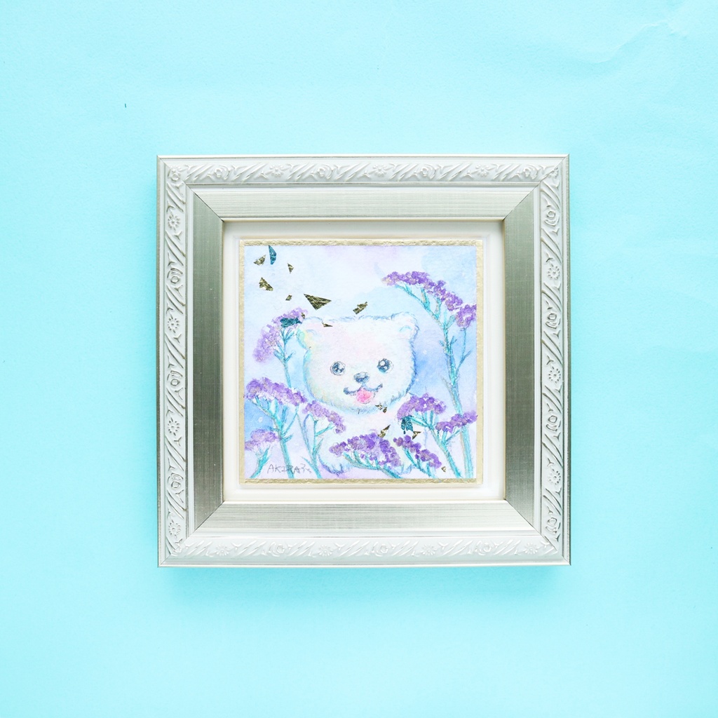 「スターチス」こぐまちゃん水彩原画