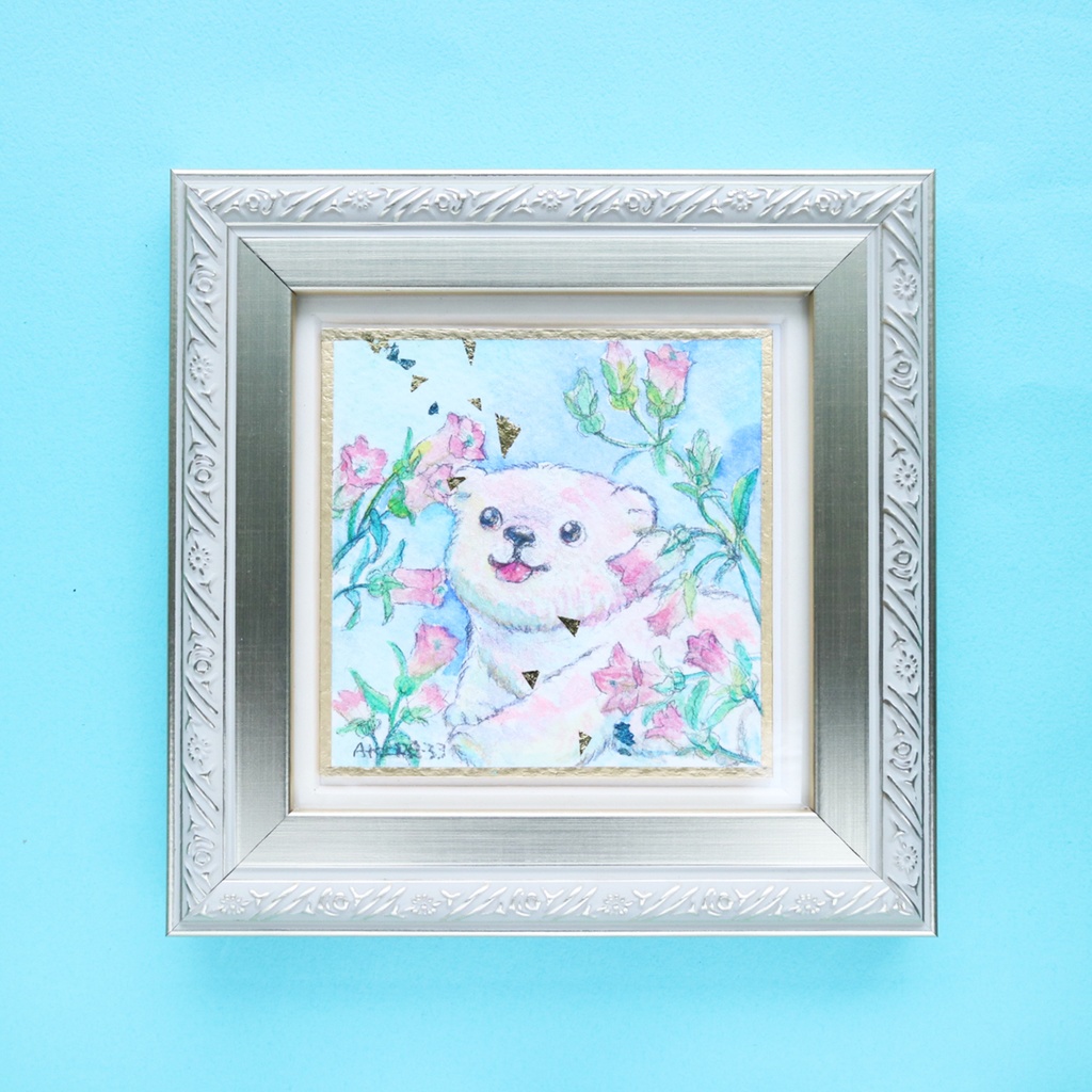 「カンパニュラ」こぐまちゃん水彩原画