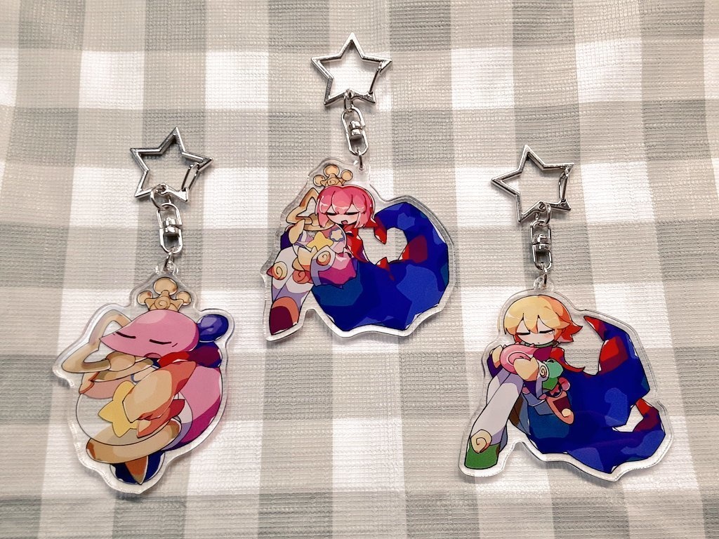 主従アクリルキーホルダー