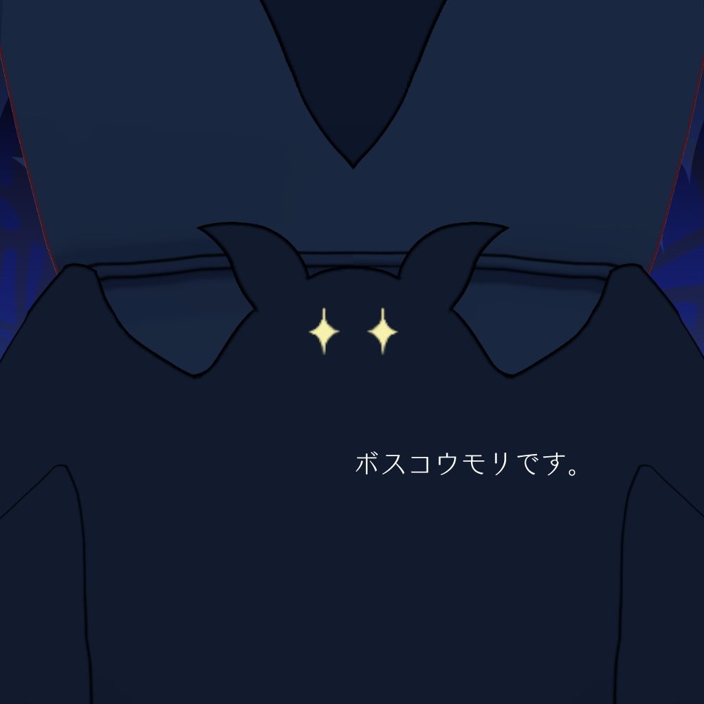 【VRoid用】使い魔コウモリのドレス(v1.11.0~専用)