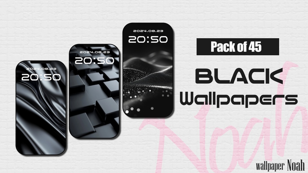 黒のクールでかっこいいスマホ用の高画質壁紙