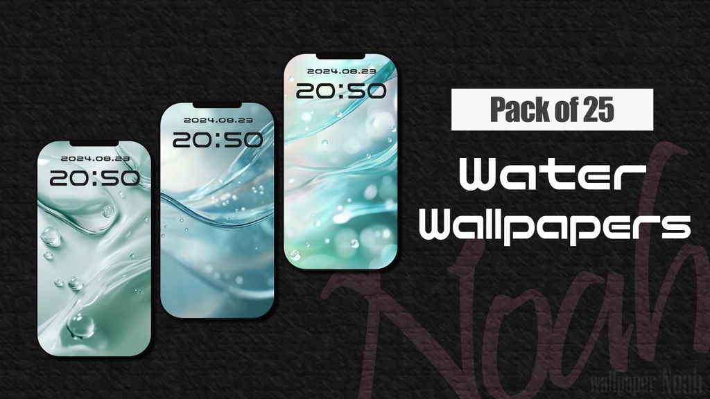 水っぽい雰囲気の涼しいスマホ用の高画質壁紙