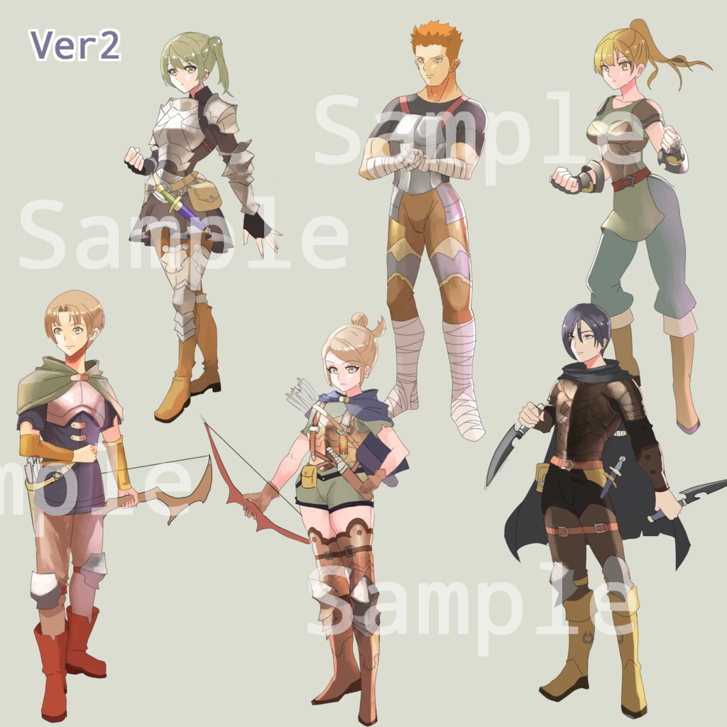 ファンタジー立ち絵集冒険者パックVer2