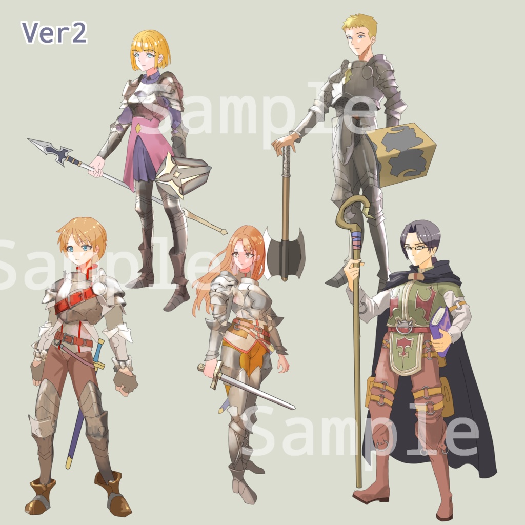 ファンタジー立ち絵集冒険者パックVer2