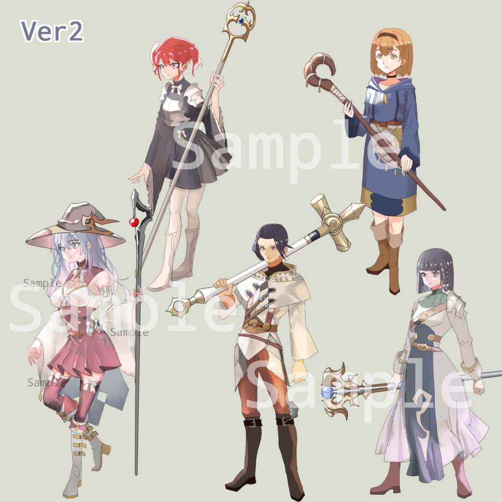 ファンタジー立ち絵集冒険者パックVer2