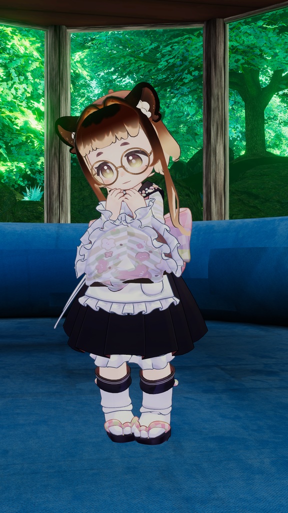 【まめふれんず対応】くらげハーフツインボブ【VRC対応】