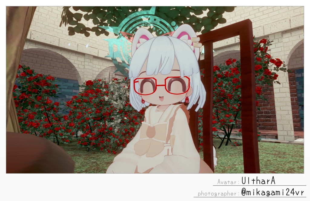 【まめフレンズ対応】めがねっ子ボブヘアー【VRC対応】