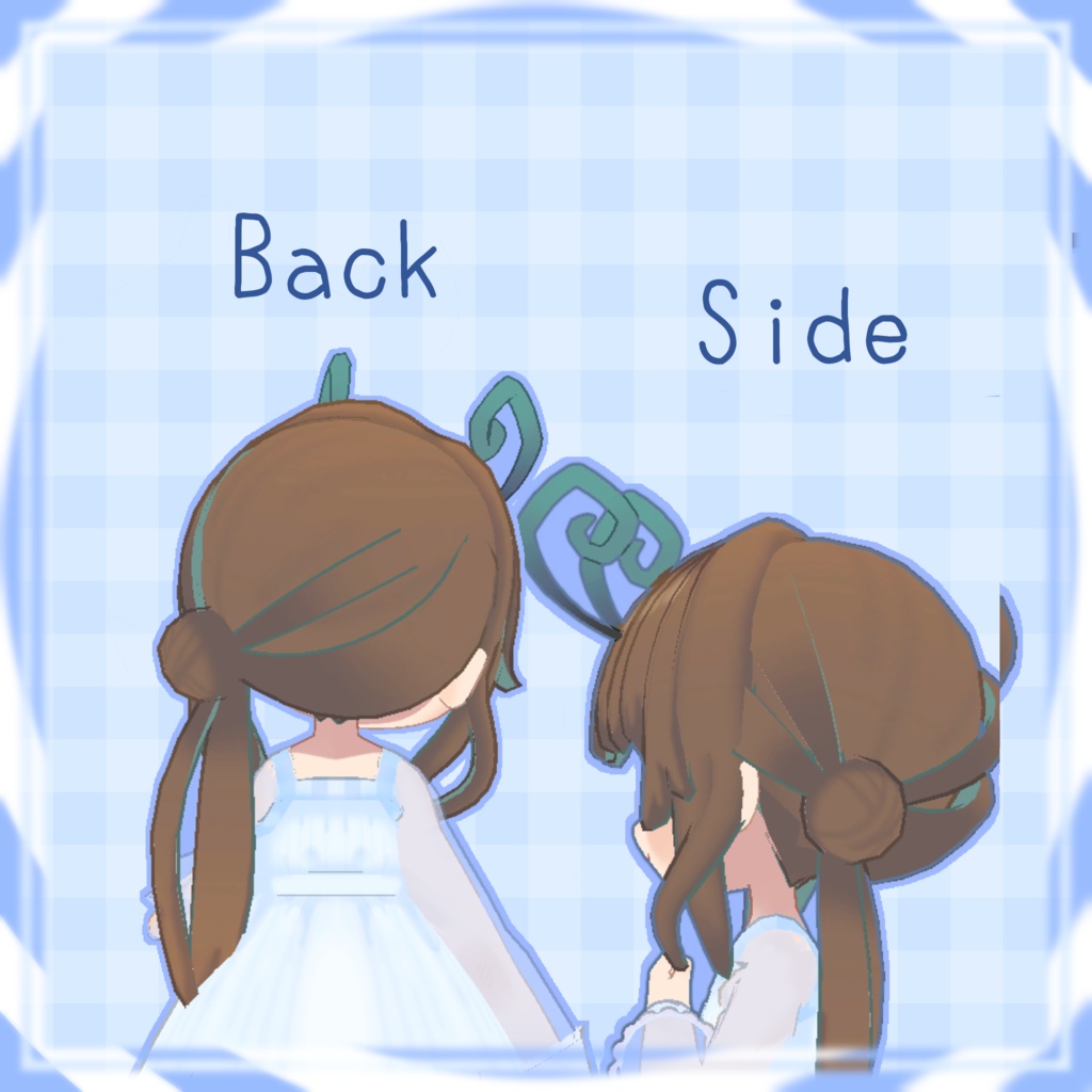 【複数アバター対応】はかなげローポニテ【VRC対応】