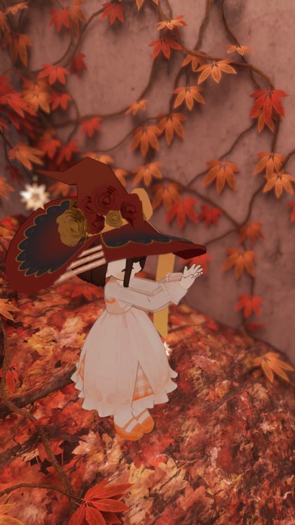 【複数アバター対応】薔薇の魔女のとんがりボウシ【VRC対応】