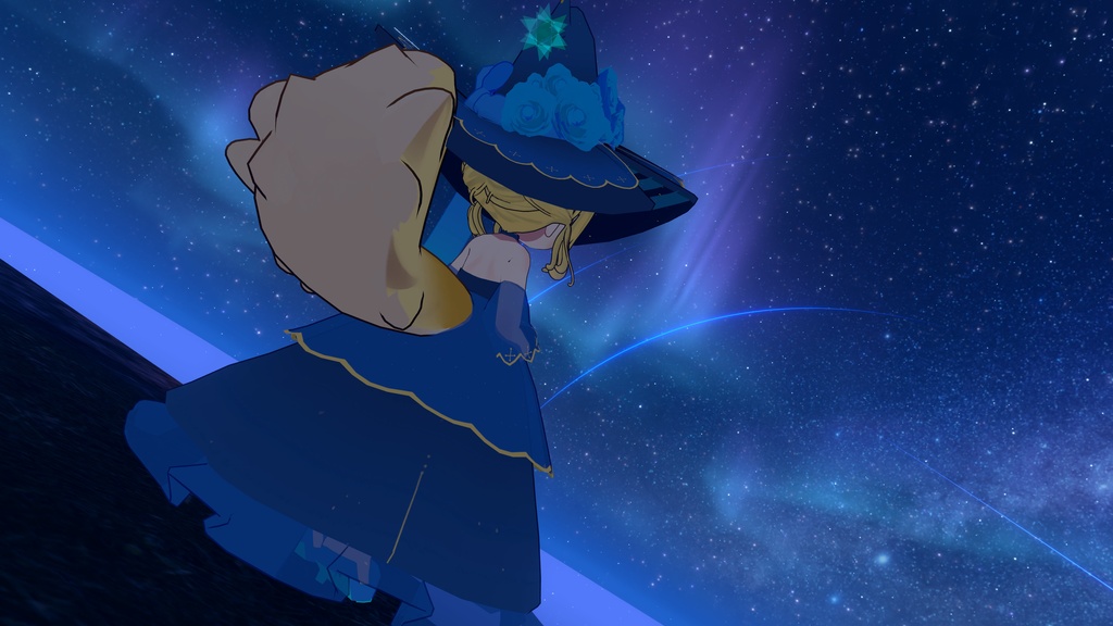 【複数アバター対応】薔薇の魔女のふんわりドレス【VRC用衣装】