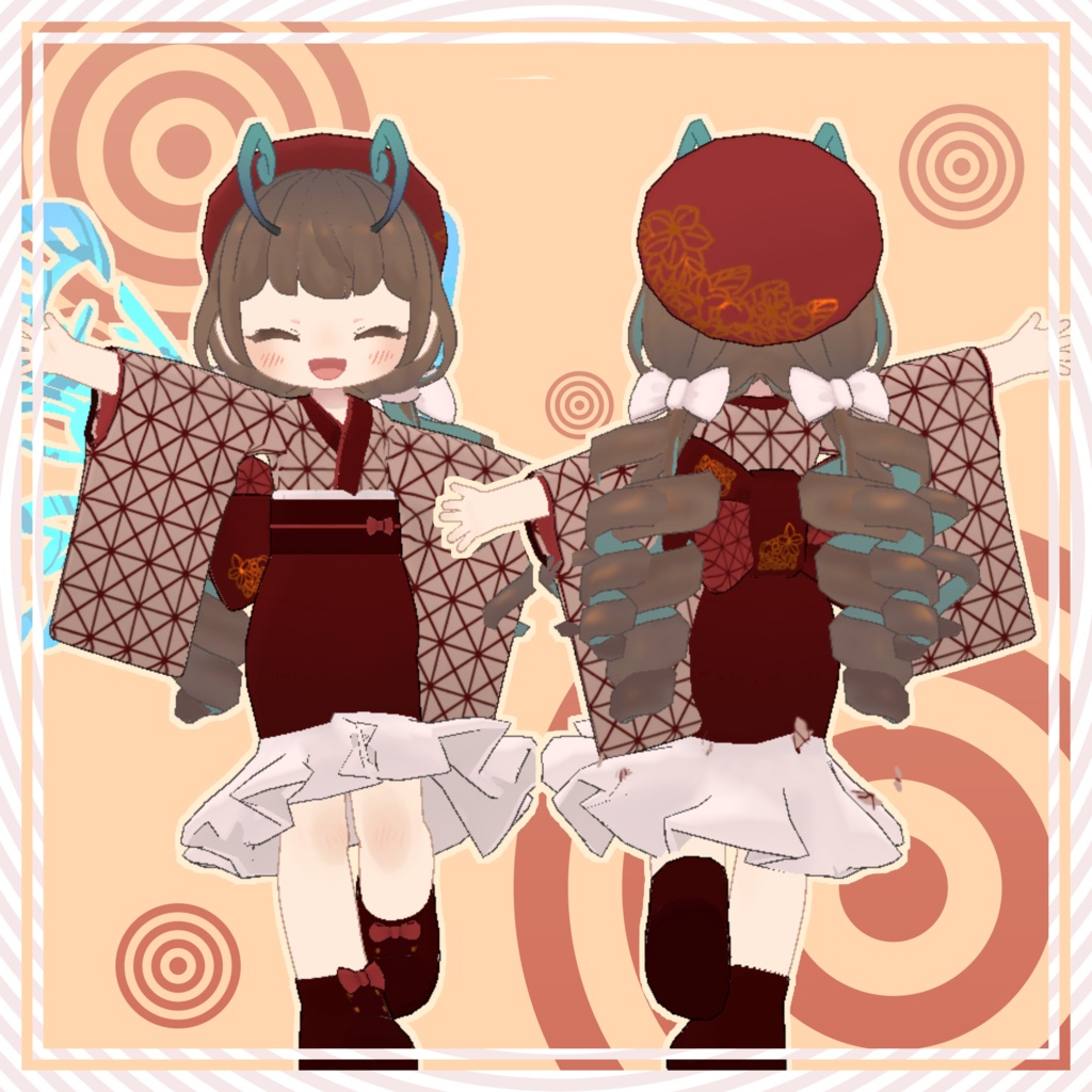 【複数アバター対応】秋いろモダンコーデ【MA対応】