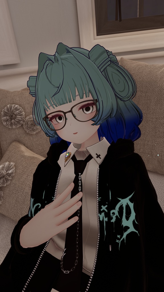 【複数アバター対応】リボンハートボブヘアー【MA対応】