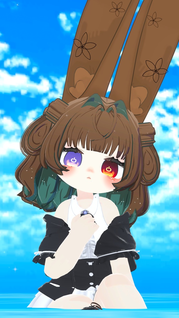 【複数アバター対応】リボンハートボブヘアー【MA対応】