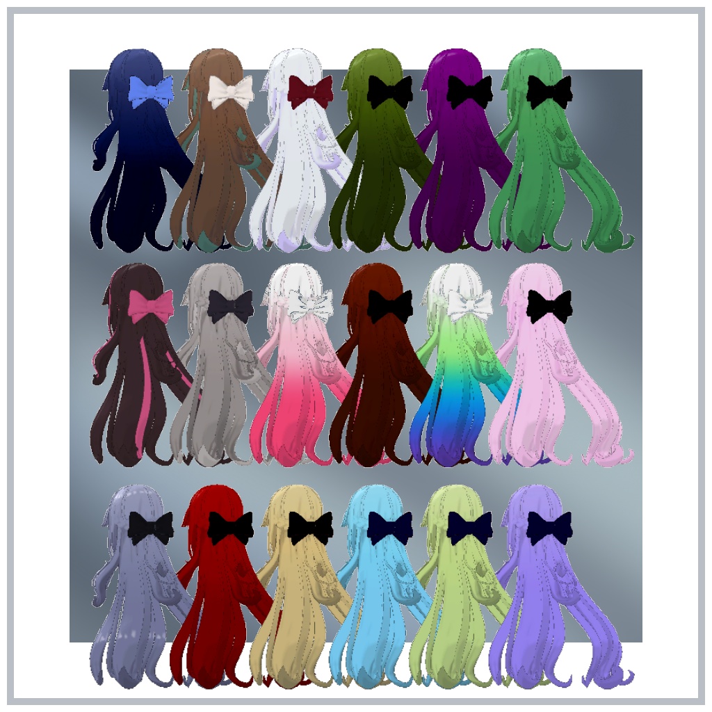 【6avatars】Natural long hair【MA対応】