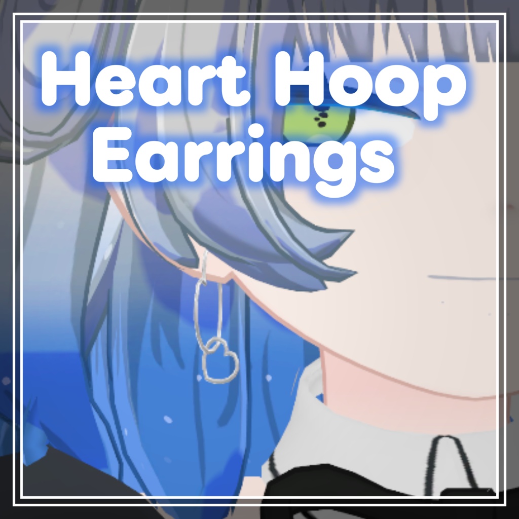 【MA対応】Heart Hoop Earrings【みみのこ、したのこ対応】