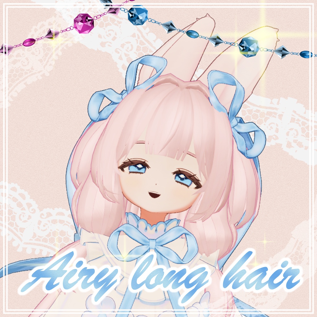 Airy long hair