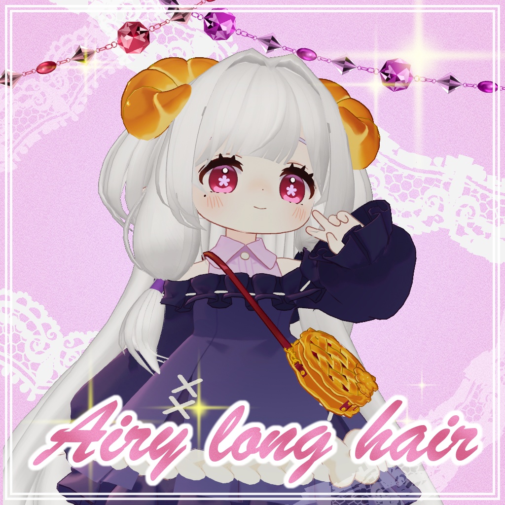 Airy long hair