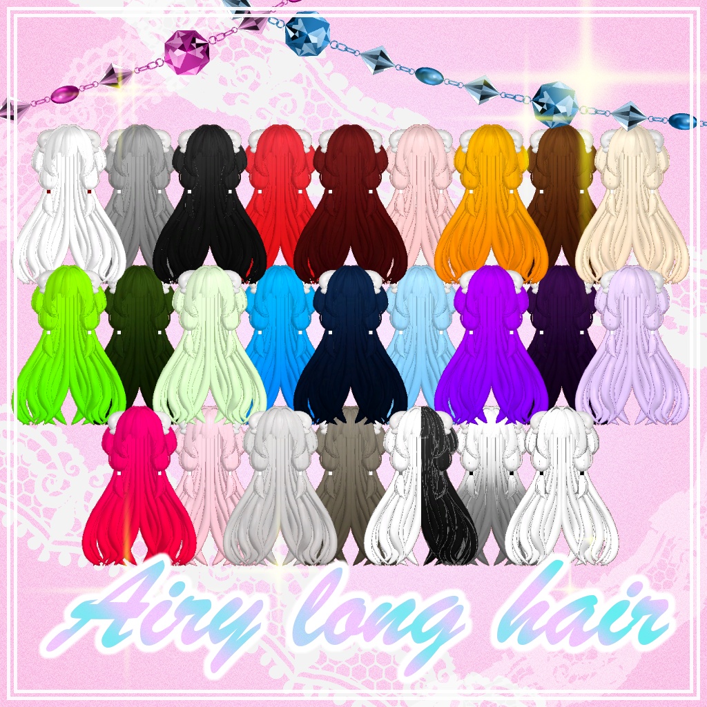 Airy long hair
