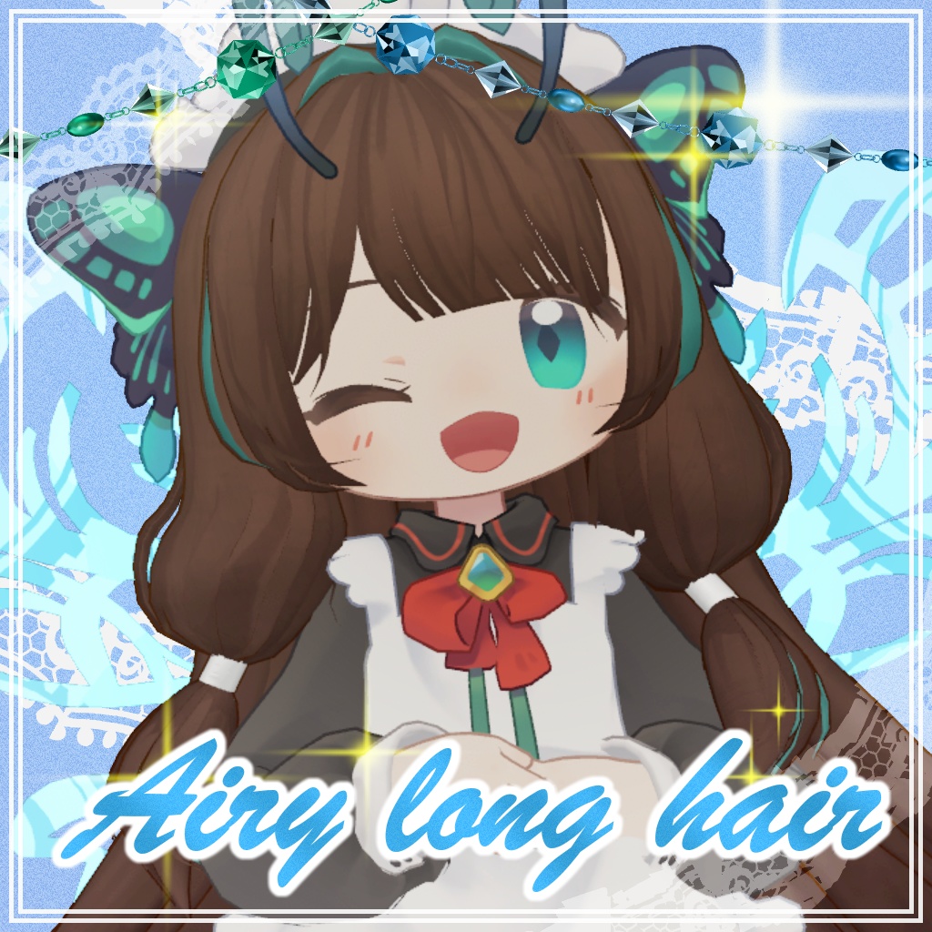 Airy long hair
