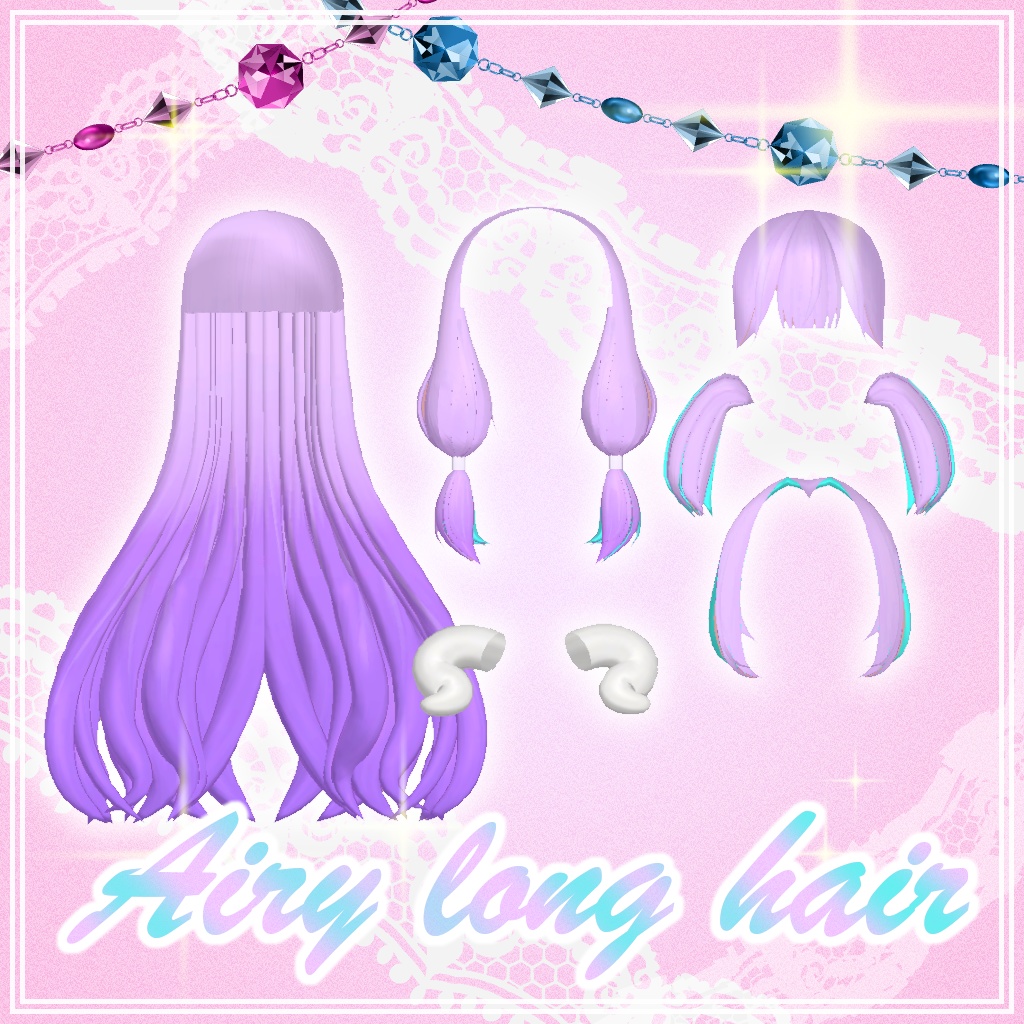 Airy long hair