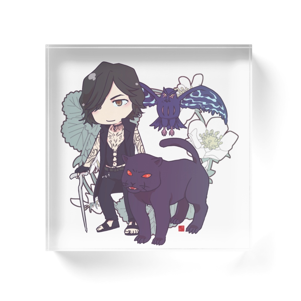 【DMC5】VとGriffonとShadow アクリルブロック(pixivFACTORY)