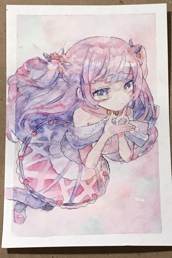 水彩原画　はがきサイズ