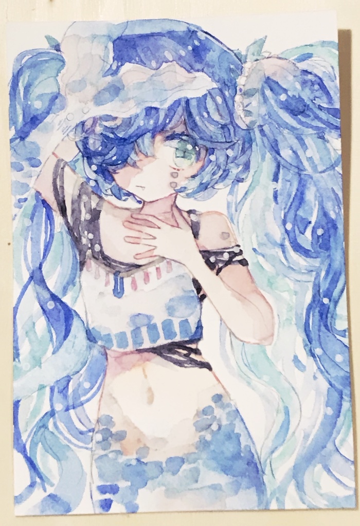 水彩原画　はがきサイズ