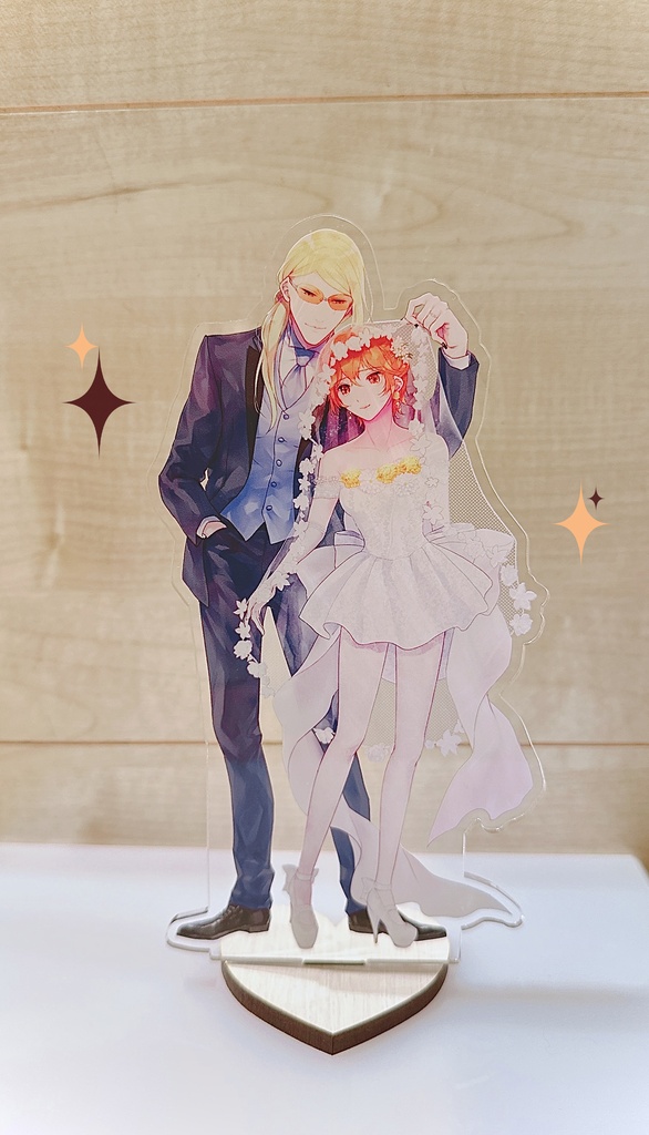 ポカぐだ♀BIGアクスタ-ウエディング-【煙る鏡とお嬢とジュンブラ❤︎グッズ】
