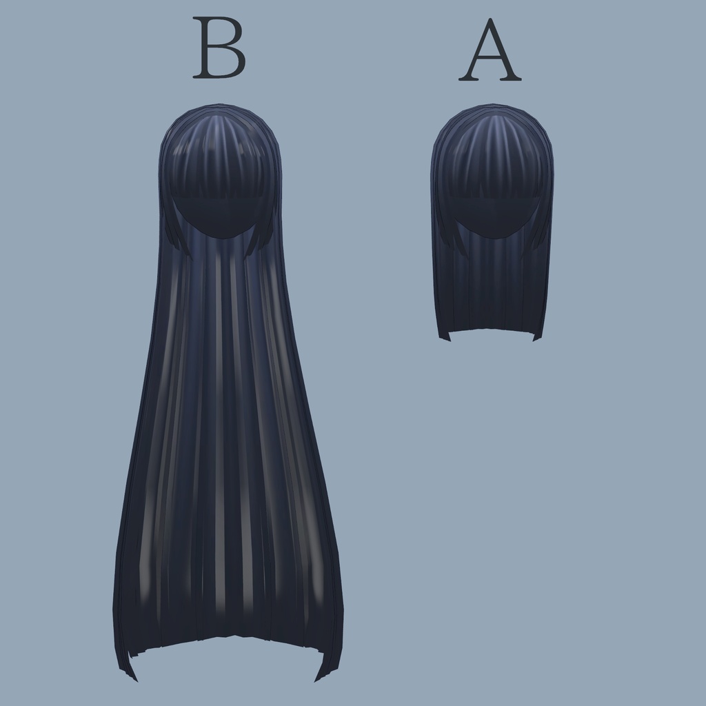 【髪型】姫カットロングヘアー