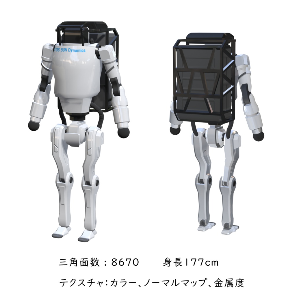 アバター向け3Dデータ「TOSBON」