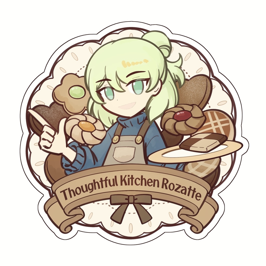 アクリルキーホルダー きくばりキッチンのローザッテ