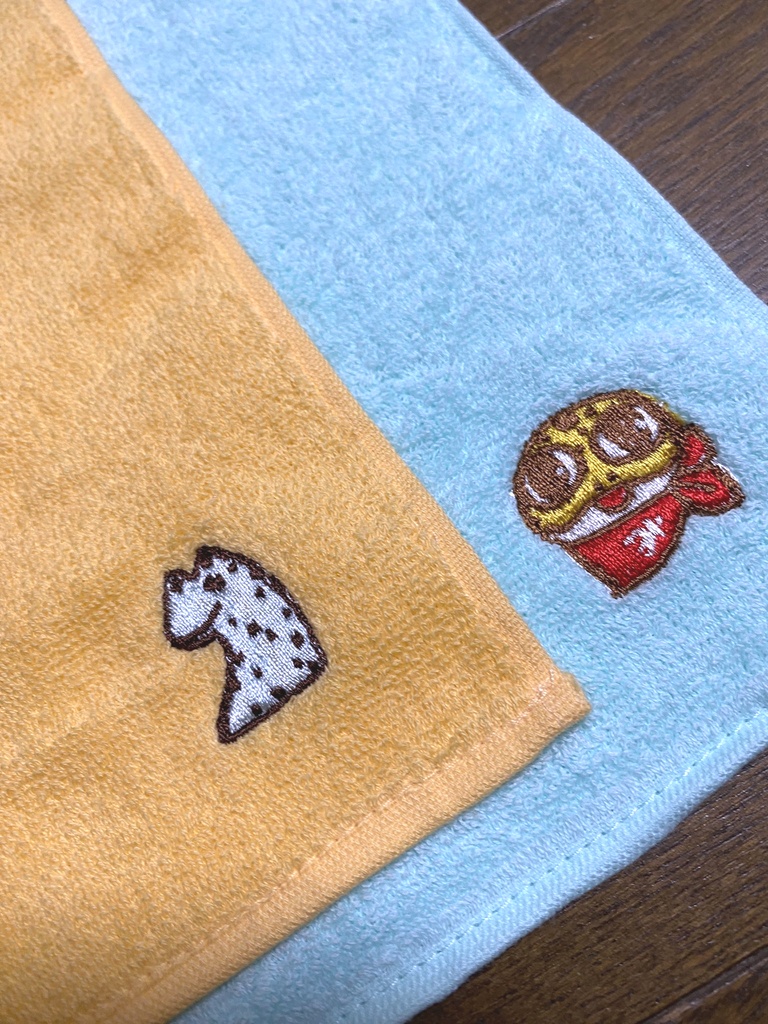 ワンポイント 刺繍ハンカチ VRCアバター