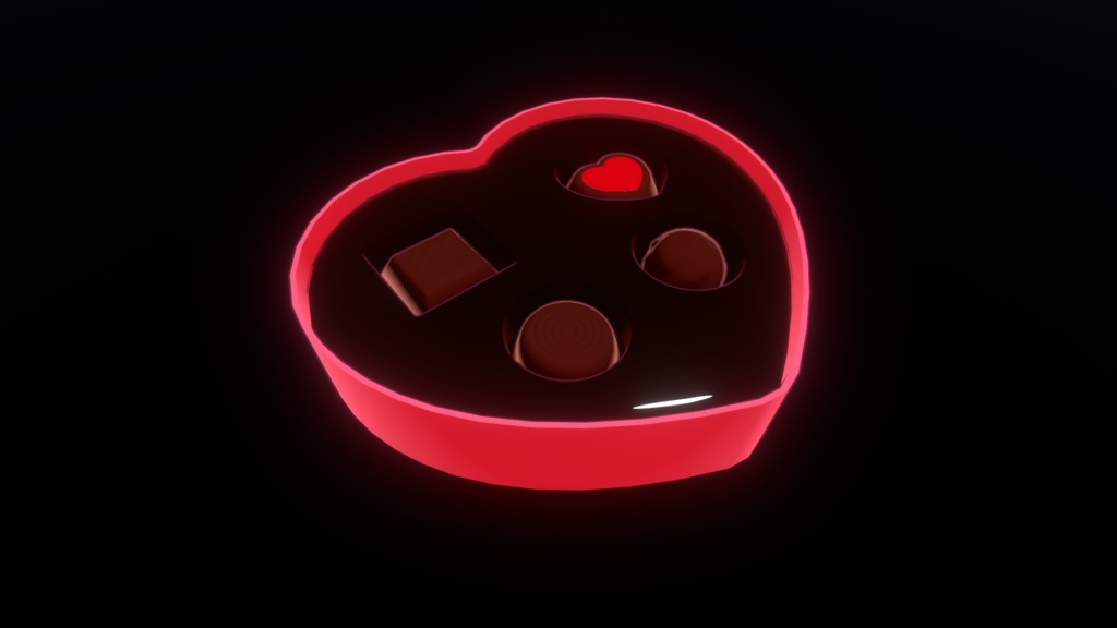 【3Dモデル】ValentineChocolate