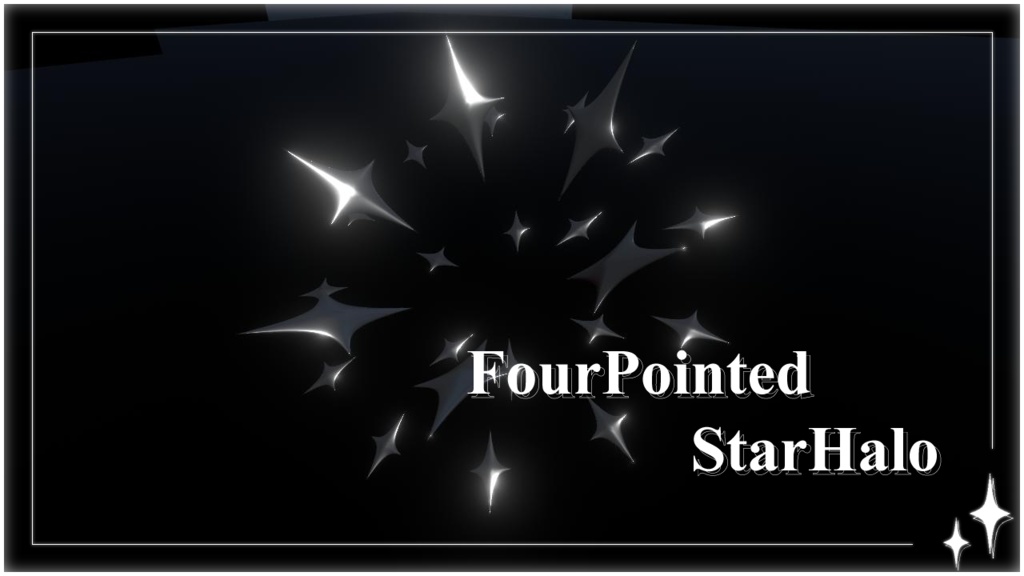 【VRChat想定】FourPointedStarHalo