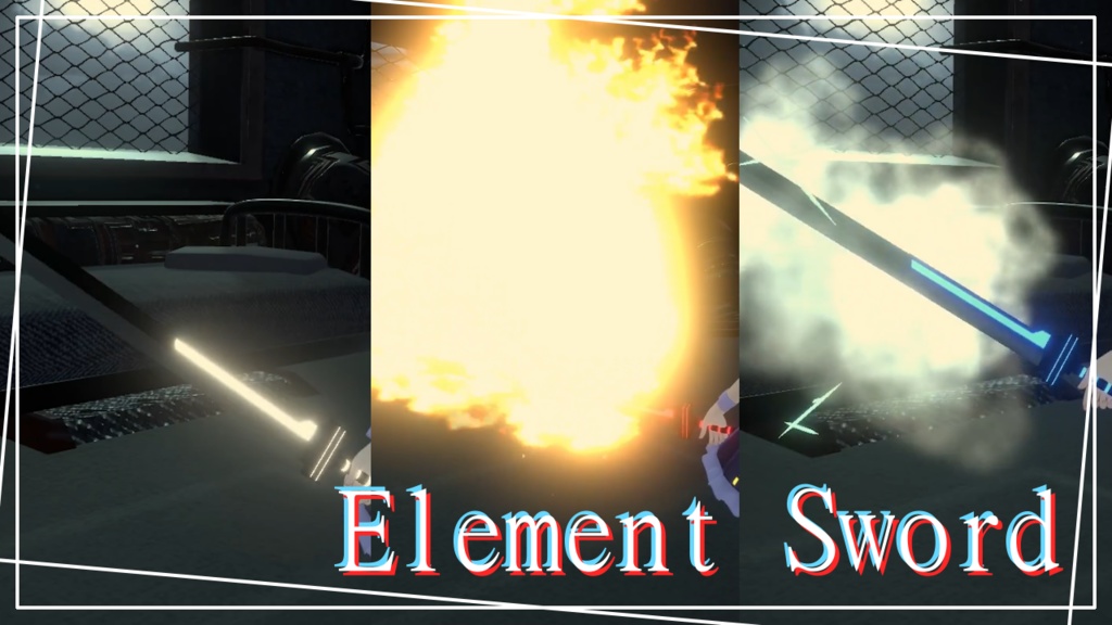 【VRChアバター想定】Element Sword