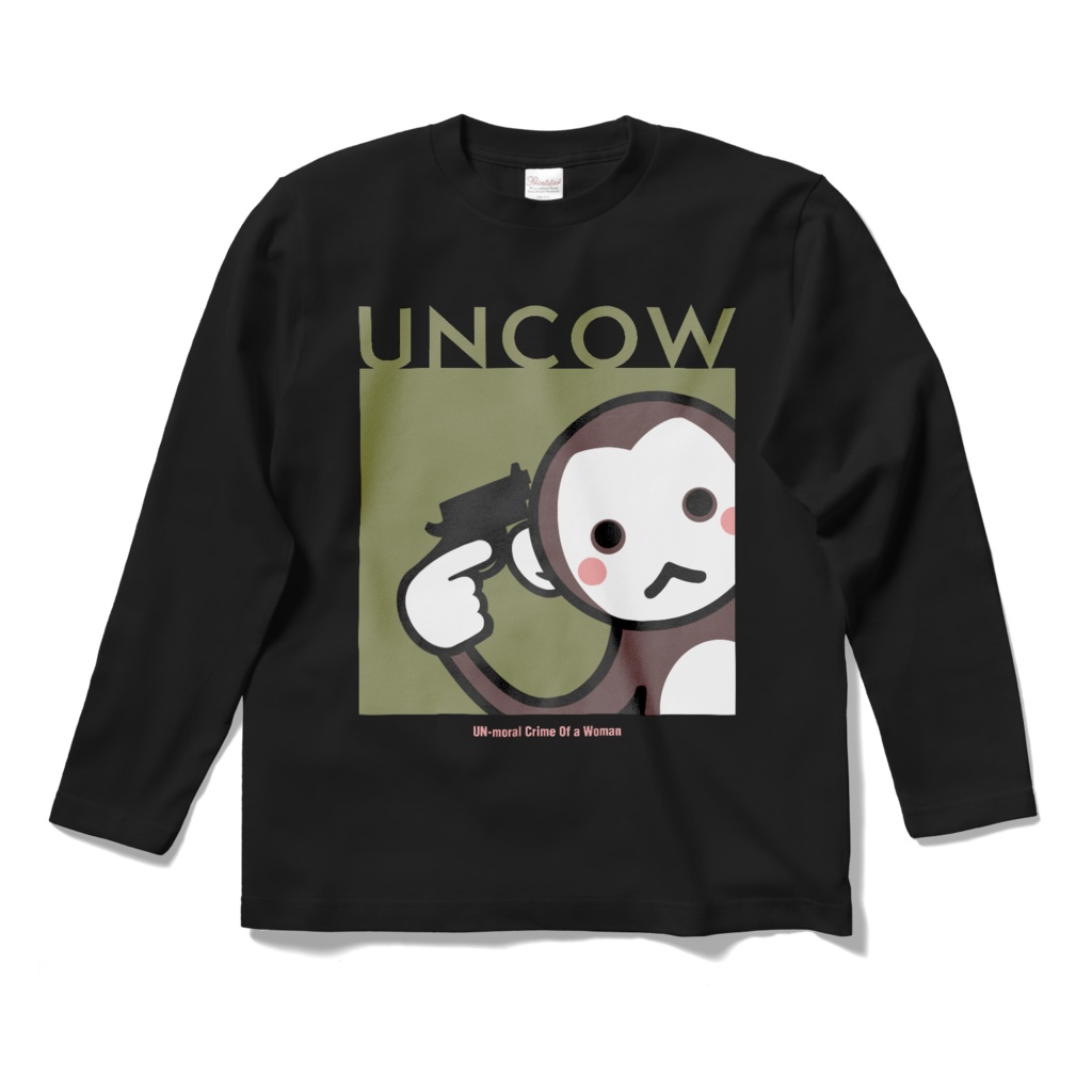 暗稿猿ロングスリーブTシャツ黒