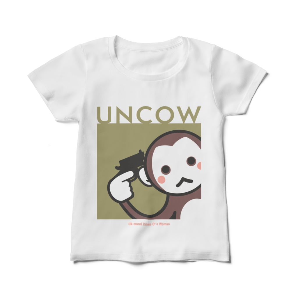 暗稿猿レディースTシャツ