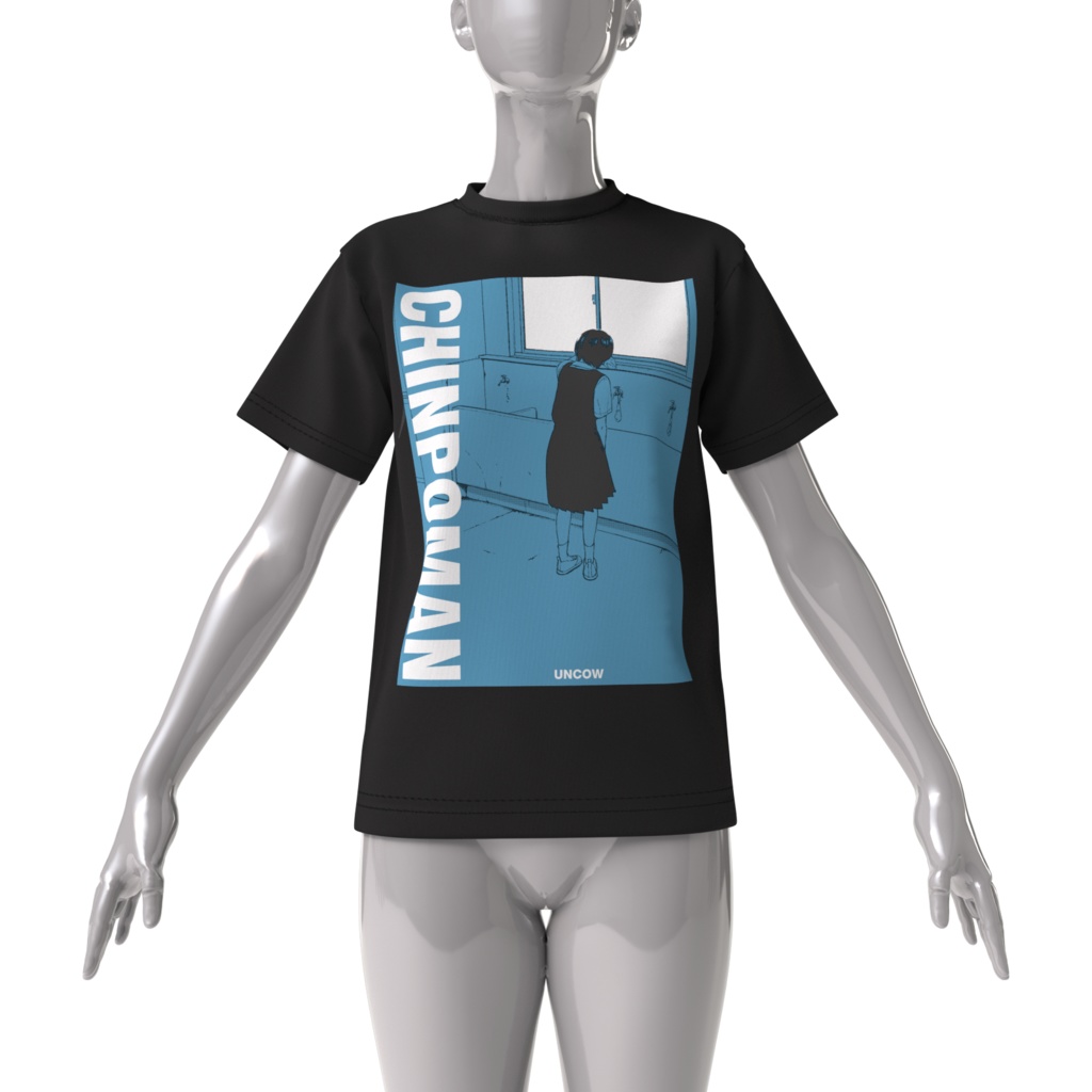 チンポマン ビッグシルエットTシャツ01