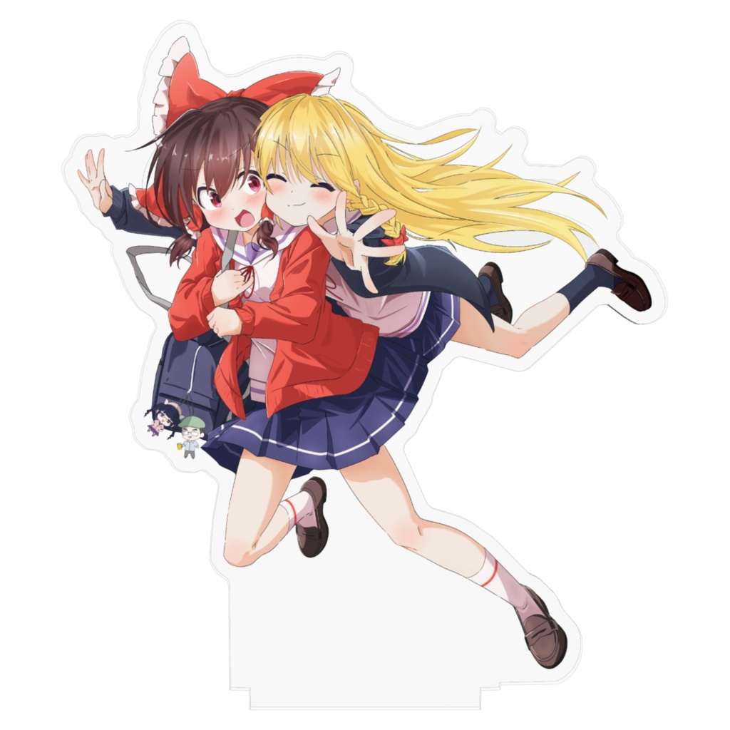 レイマリ アクリルフィギュア【学園えーりん三次創作】