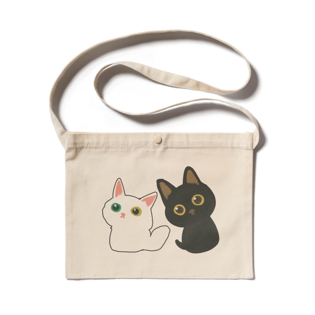 白黒ニャンサコッシュ