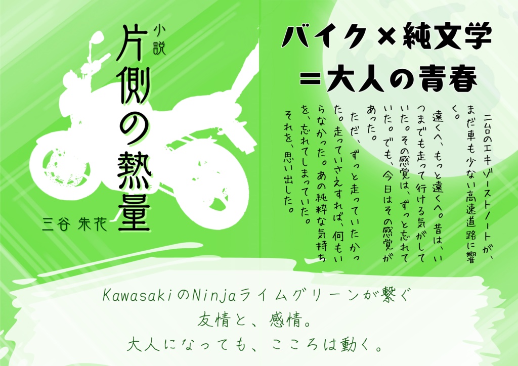 小説「片側の熱量」※文フリ東京42で販売