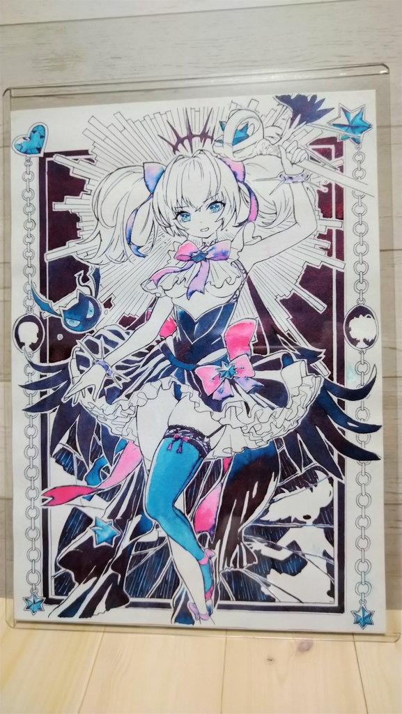 [アナログイラスト]デスティニーチャイルド　サルマキス　サイズB5
