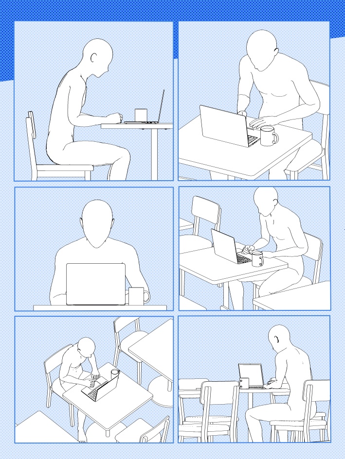 【クリスタ素材】2種類のノートPCと付属品