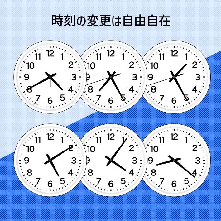 【クリスタ素材】針が動かせる時計