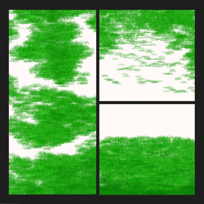 【クリスタ素材】かんたん草ブラシ