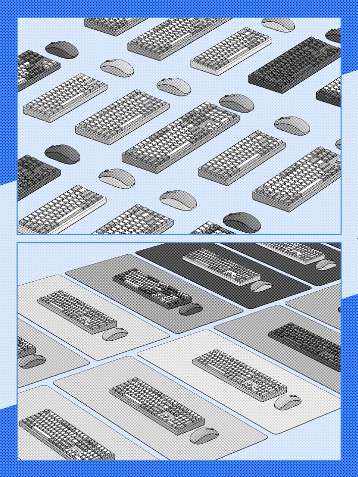 【クリスタ素材】10種類のキーボードと付属品