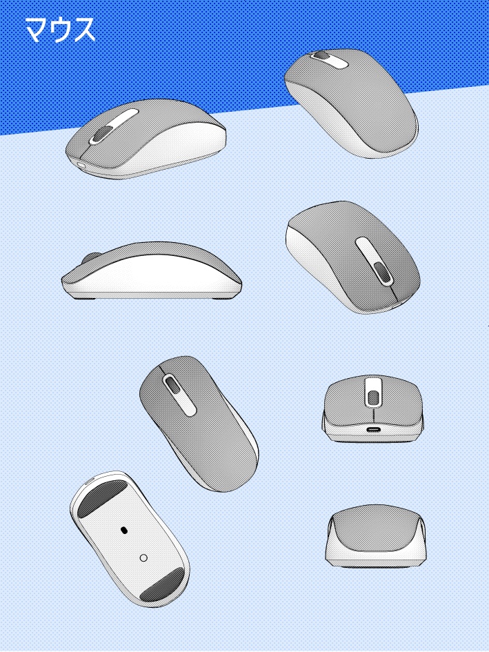 【クリスタ素材】10種類のキーボードと付属品