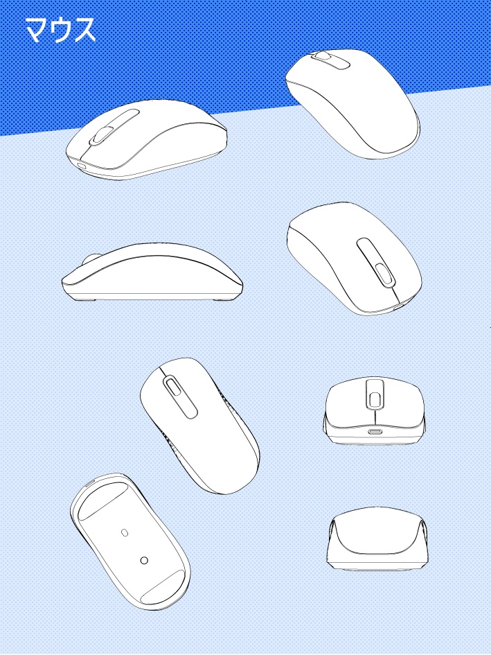 【クリスタ素材】10種類のキーボードと付属品