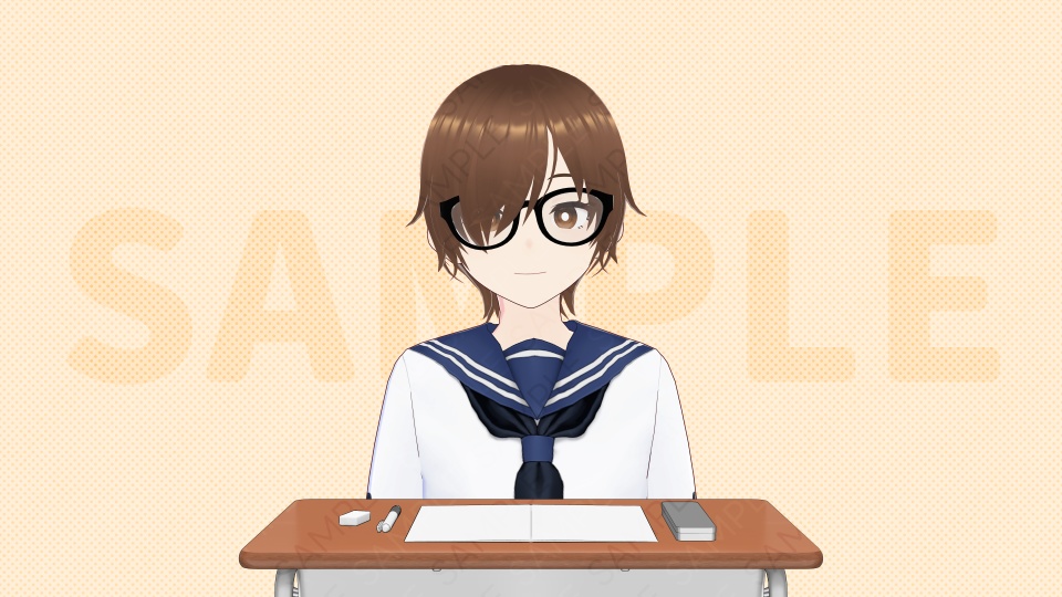 【VTuber素材】学校机セット(8K高画質で56枚収録)